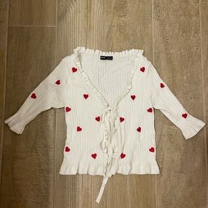 Heart Cardigan Size S